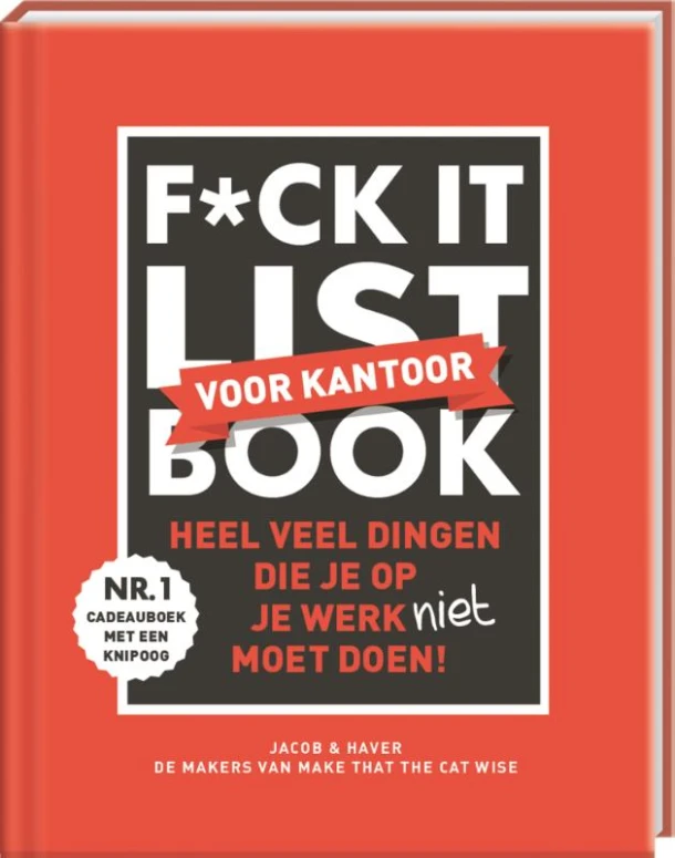 F*ck it list book voor collega¿s – Jacob & Haver – boek cover